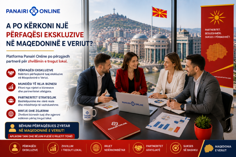 Keni një agjenci marketingu në Maqedoni? Platforma Panairi Online ofron një mundësi partneriteti me potencial rritjeje.